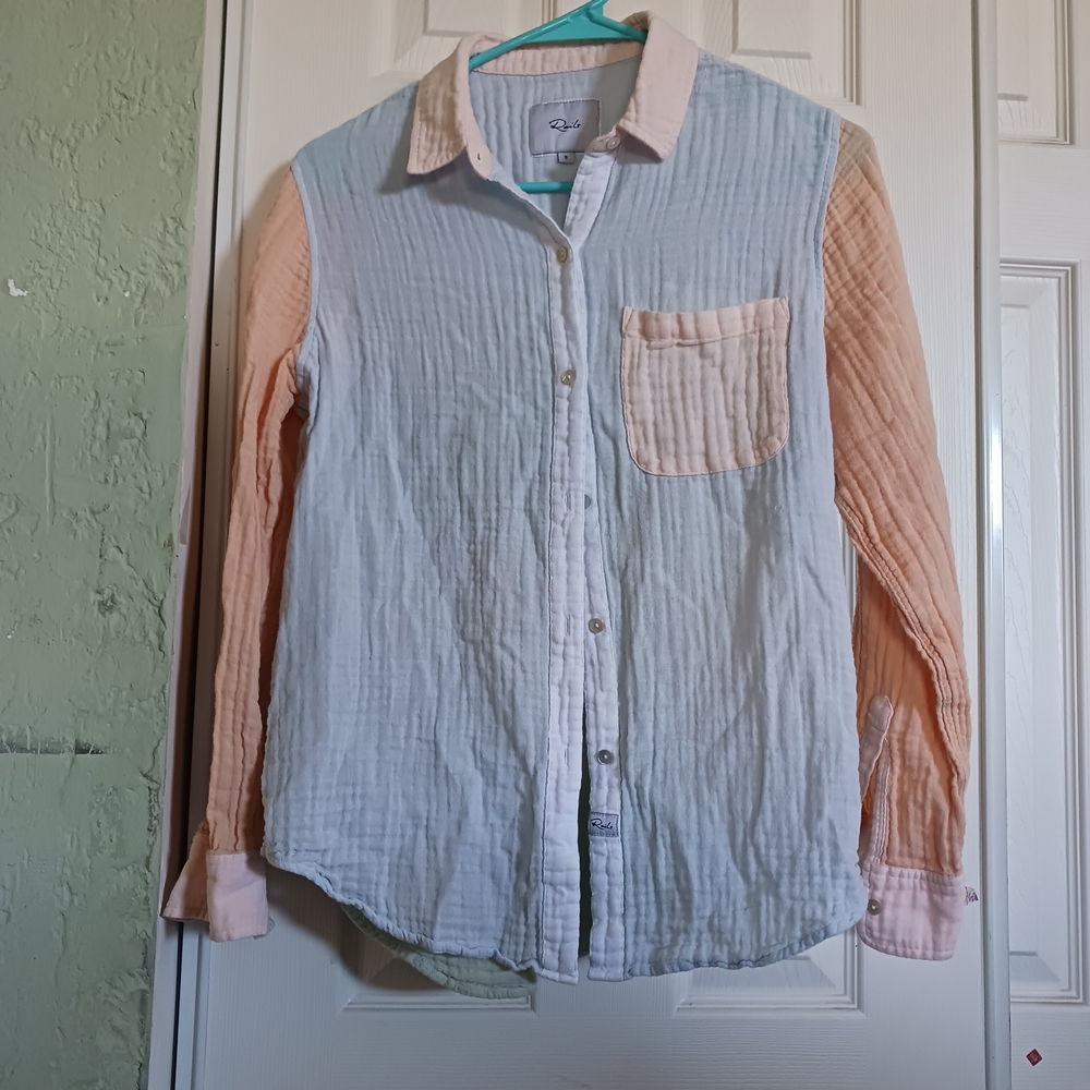 3X$30 Rails Women's Bermuda Top Colorblock SZ S Great Conditions